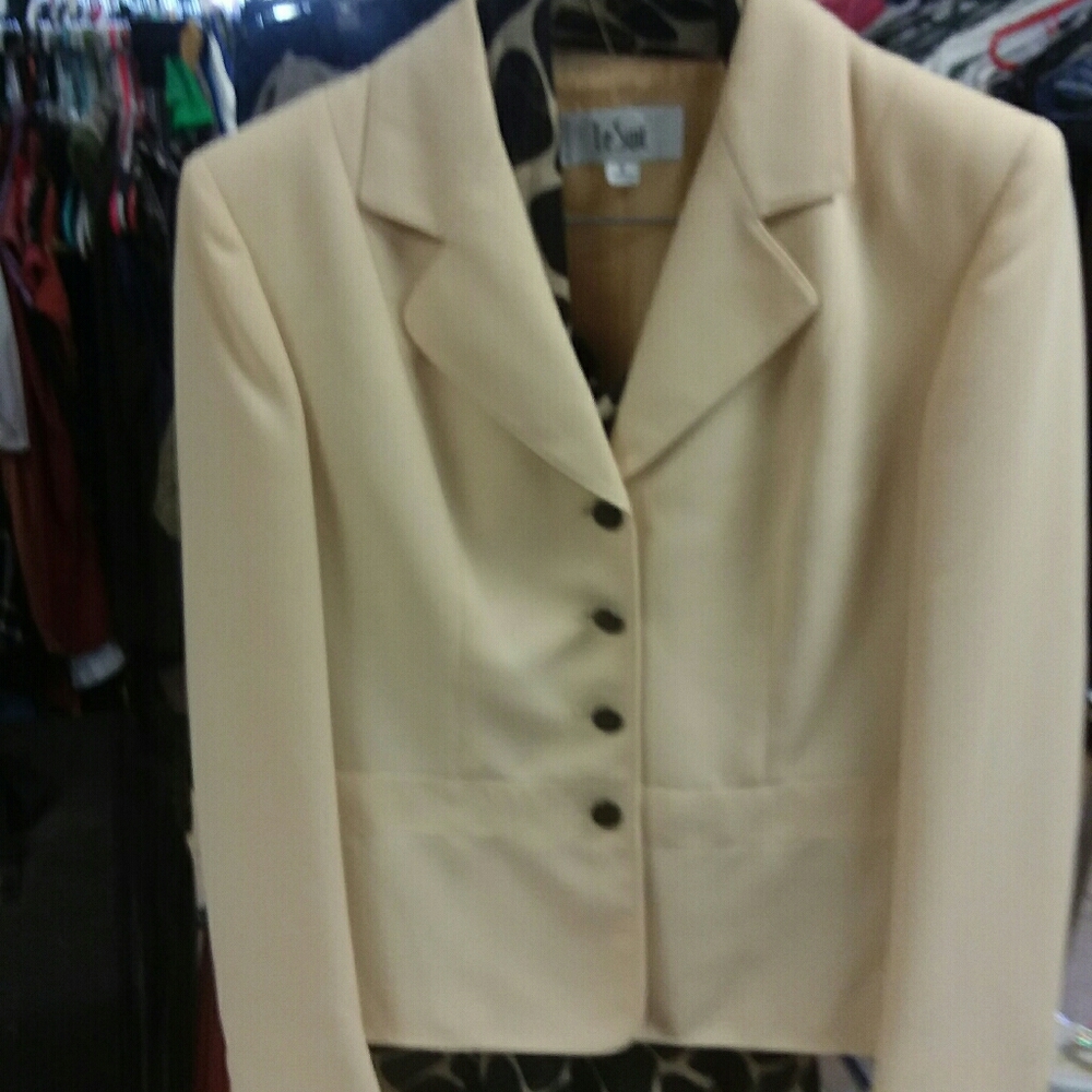 Ladies skirt suit with matching scarf
